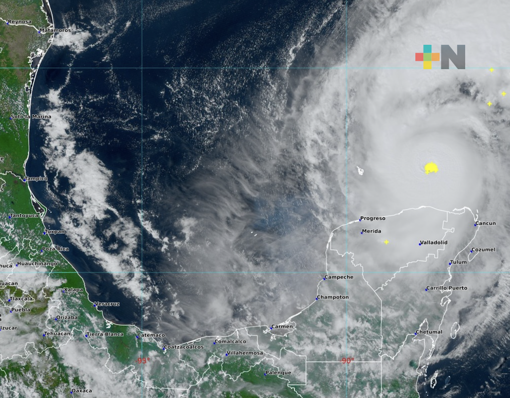 Trayectoria de huracán «Milton» deja lluvias intensas en Campeche, Quintana Roo y Yucatán